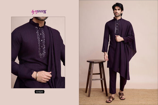 Modern Ethnics By Shubhvastra Mens Kurta Pajama With Dupatta Wholesale Online